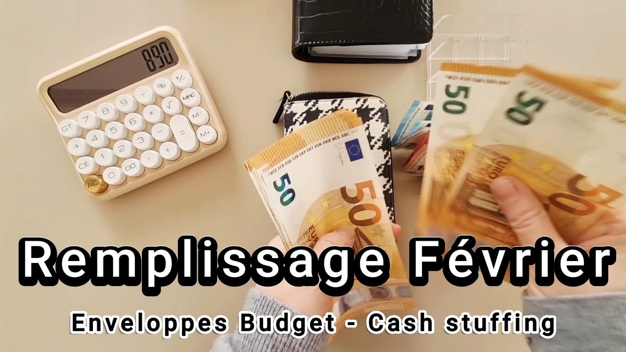 ✨ 890€ à répartir dans les enveloppes ✨ Remplissage Février ✨ #motivation #enveloppesbudget #argent