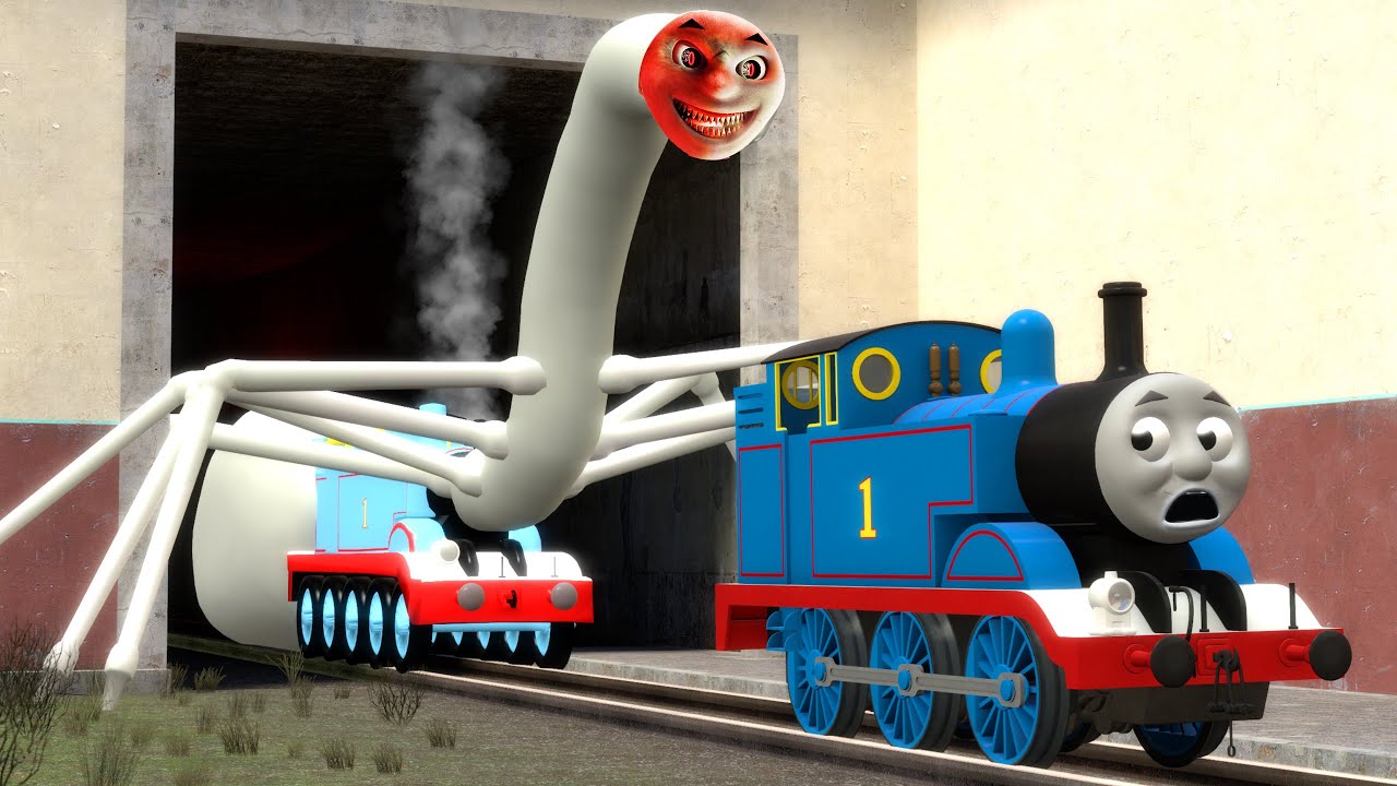 Building a Thomas Train Chased By Cursed Thomas and Thomas Train Eater in Garry's Mod