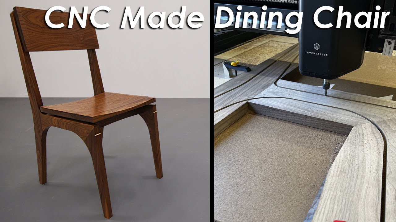 Современный обеденный стул ручной работы (изготовлен с использованием X-Carve Pro)