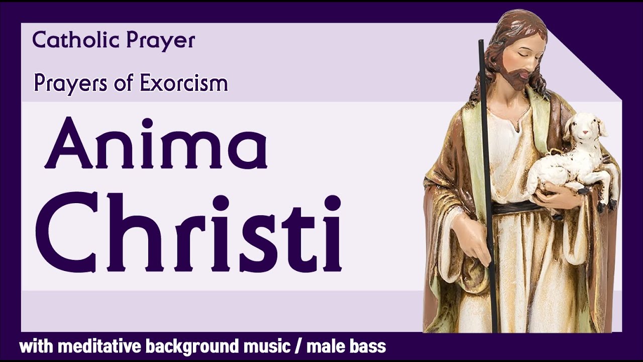 [Catholic Prayer] Anima Christi, the Soul of Christ (with meditative bgm, male bass)