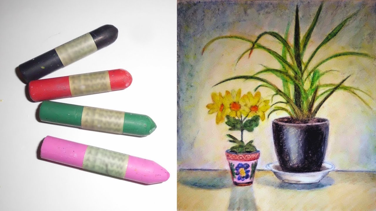 CÓMO PINTAR CON PINTURAS DE CERA.