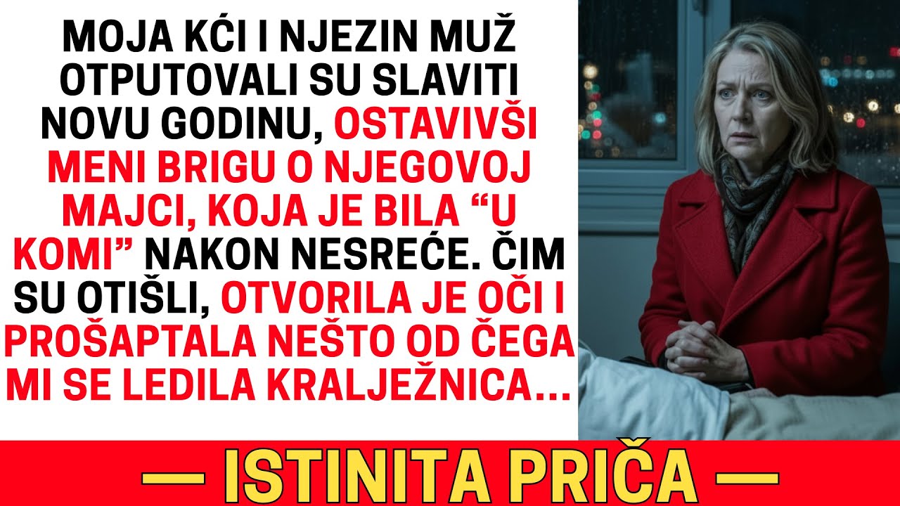 OSTAVILI SU ME ZA NOVU GODINU S NJEGOVOM MAJKOM “U KOMI” — ČIM SU IZAŠLI, OTVORILA JE OČI…