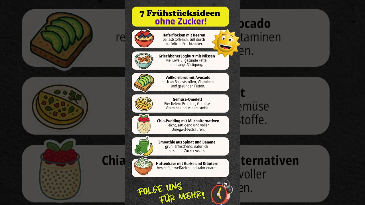 7 Fr&uuml;hst&uuml;cksideen ohne Zucker!
