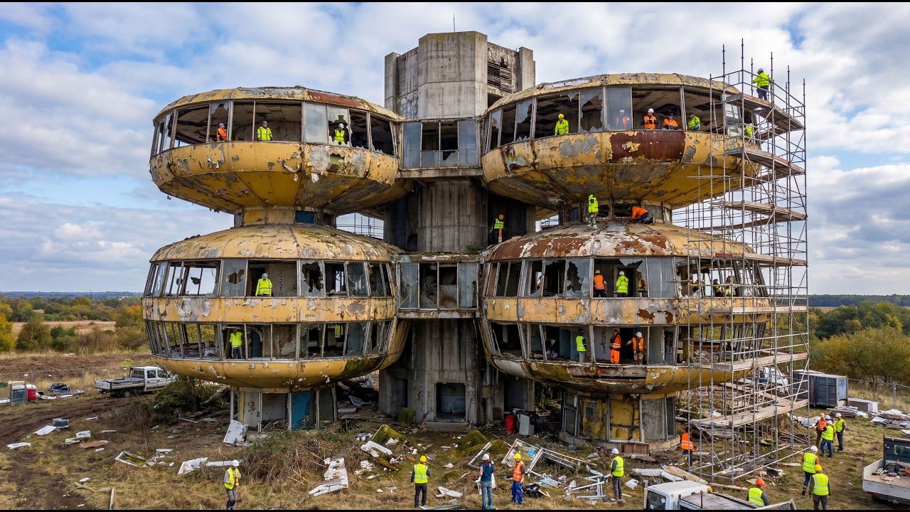 We Found a UFO Resort Abandoned for 30 Years… Then We Turned It Into a Futuristic Luxury Paradise