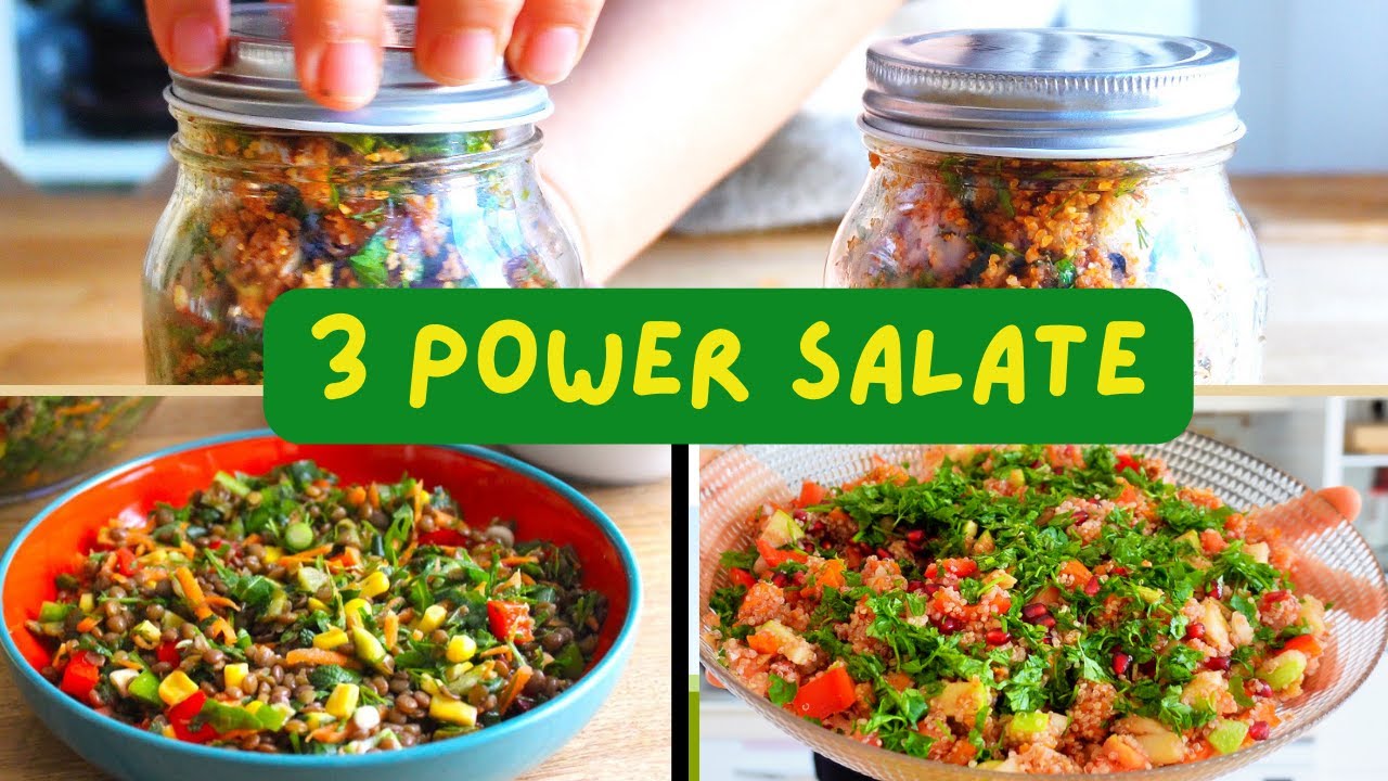 Essen mit Superkr&auml;ften: 3 Mega-Salate f&uuml;r eine vitale Woche | Meal Prep mit #canansrezepte