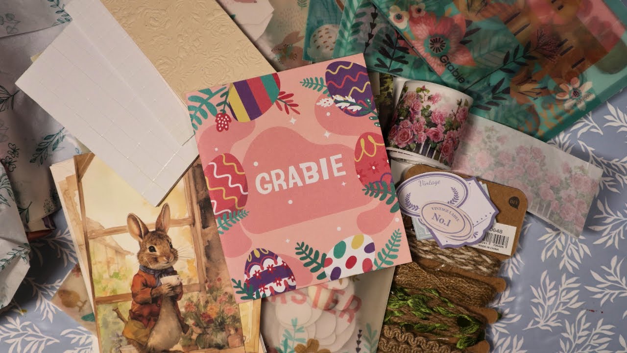 March Grabie Scrapbooking Club Unboxing ~ Grabbie Subscription UNBOXING