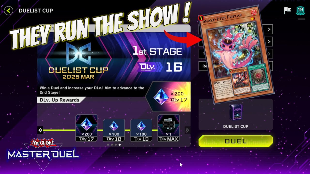Duelist Cup is Here! & Nothing Can Stop Snake-Eye Azamina! [Yu-Gi-Oh! Master Duel]
