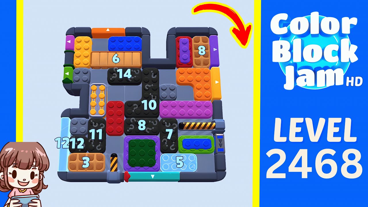 Color Block Jam Level 1557 (2468) Solution Walkthrough