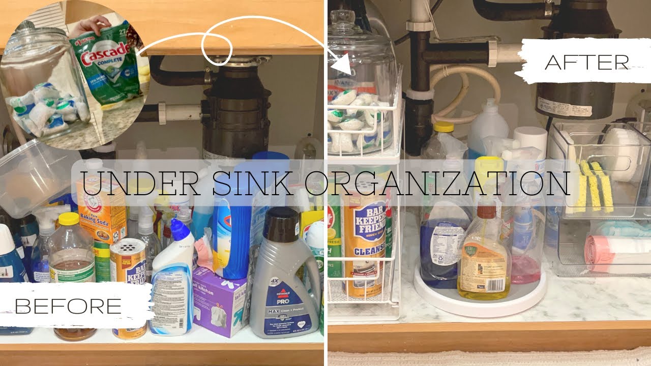 BUDGET FRIENDLY UNDER SINK ORGANIZATION || DECLUTTER AND ORGANIZE