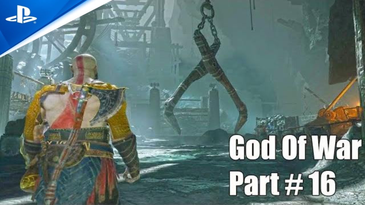 God of War PS4 100% Walkthrough  Part 16 Ascend the Cave Shaft | Find a way to ascend
