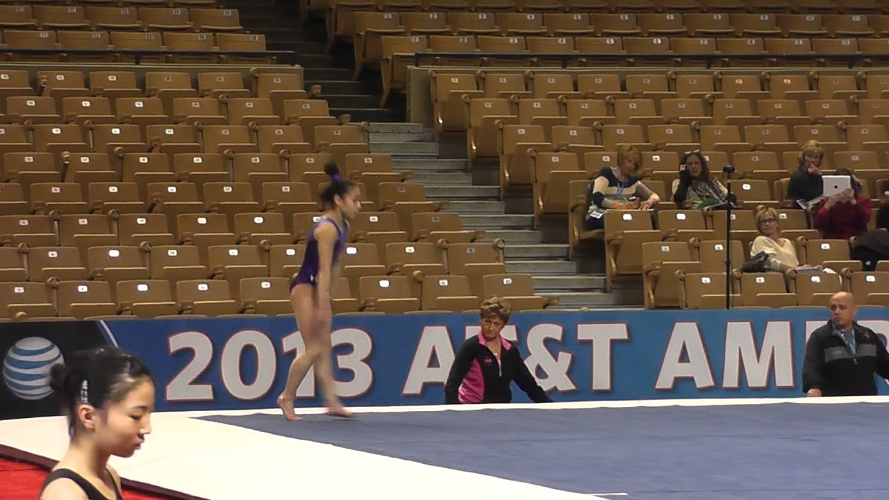 Katelyn Ohashi - Floor - 2013 AT&T American Cup Podium Training