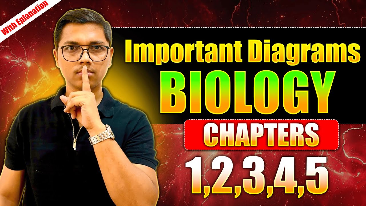 Most Important Diagrams + Explanation Biology Chapter 1,2,3,4,5 By : Prashant Bhaiya NIE