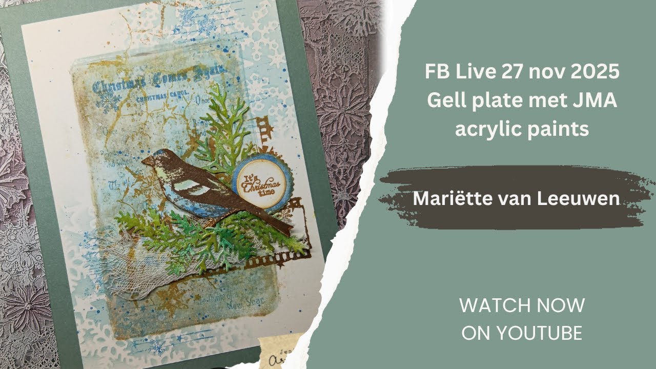 FB Live gell plate met JMA paints