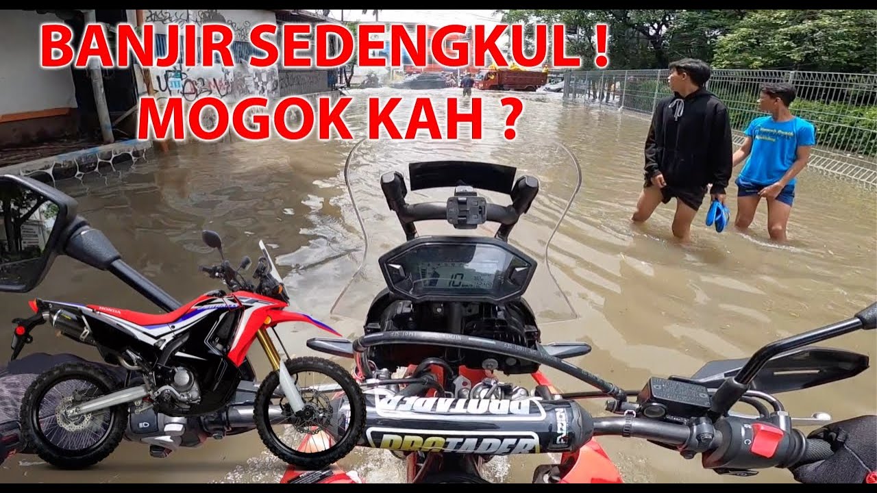 Tes Trabas Banjir Jakarta dengan CRF 250 Rally, diluar expektasi !