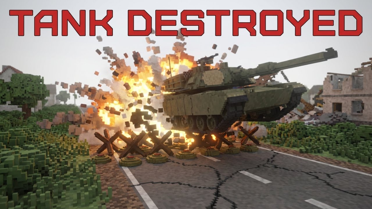 💥 REALISTIC TANK DESTRUCTION – Tanks vs Anti‑Tank Mines | Teardown
