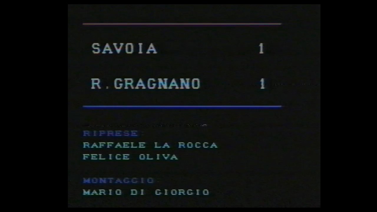 Savoia Real Gragnano 1985 86 interviste D'Agostino Iovino De Risi Sorrentino Milella