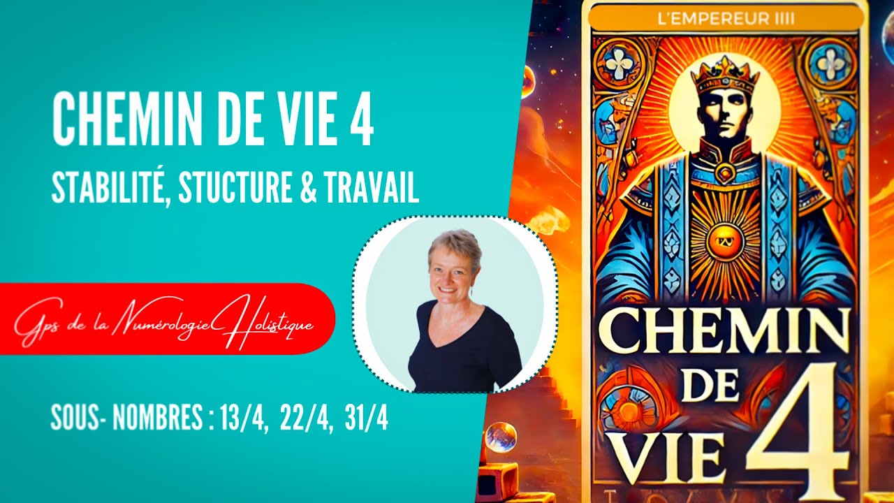 Découvrez les secrets du Chemin de Vie 4 : Stabilité, Structure & Travail - Numérologie et Tarot