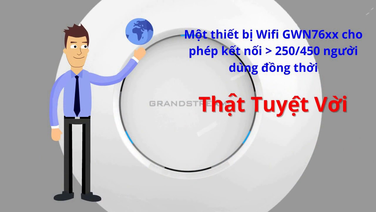 Bộ ph&aacute;t Wifi grandstream gwn7600, gwn7610 quản l&yacute; tập chung