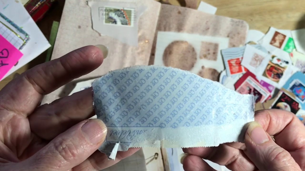 How to Use Postage Stamps on a Junk Journal Page