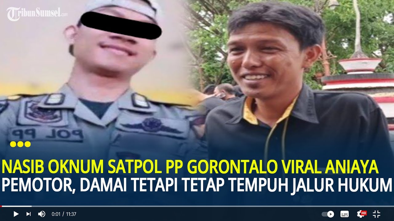 Nasib Oknum Satpol PP Gorontalo yang Viral Aniaya Pemotor, Damai Tetapi Tetap Tempuh Jalur Hukum