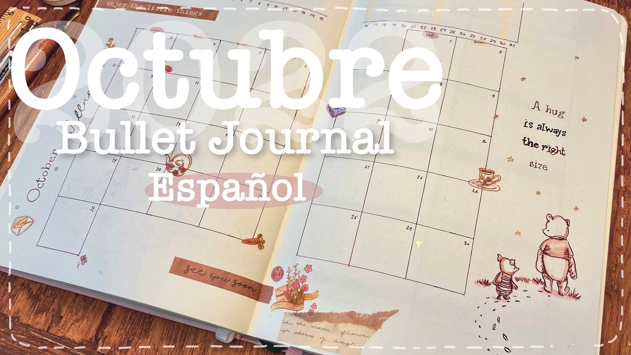PLANEA CONMIGO | Octubre 2022 - Bullet Journal - Winnie Pooh