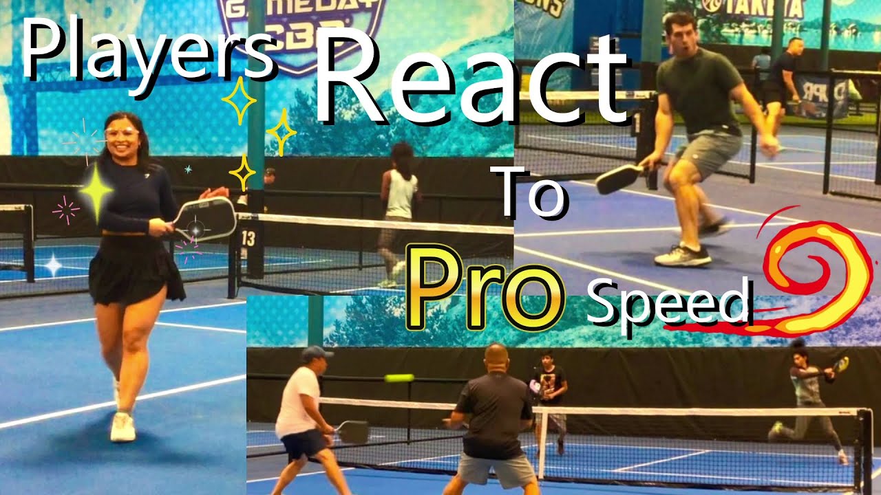 Pickleball Players VS Pro Speed - What Players Say! Reactions!