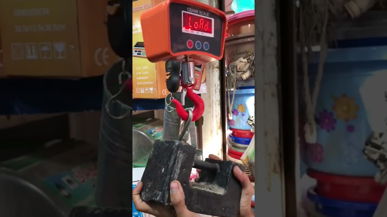 Crane scale calibration 500 kg #loadcell #automobile #calibration #repairing #wood