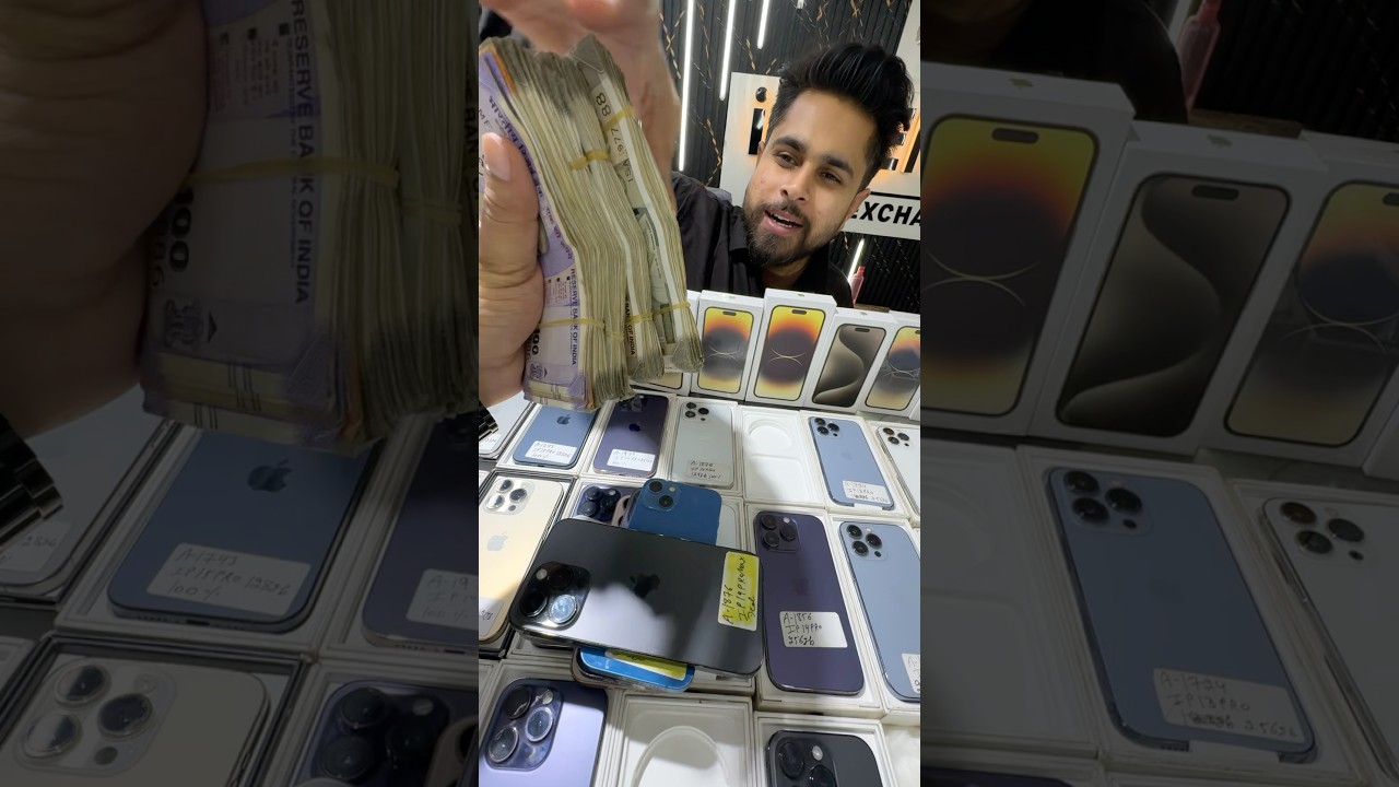 Cheapest iPhone Market in Delhi 🔥| Second Hand Mobile Used Phone iPhone 16, iPhone 15Pro, 17Pro