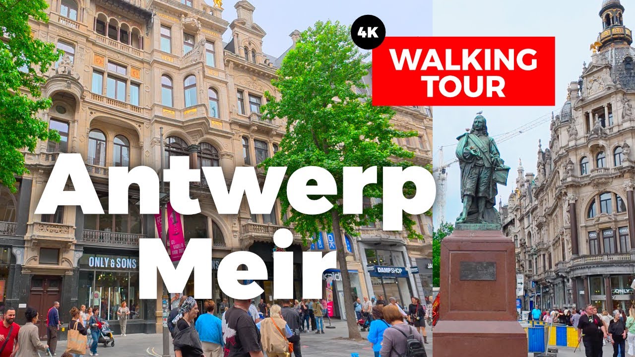 Antwerp Meir Walking Tour in 4K | Discover the Heart of the City – June 2025