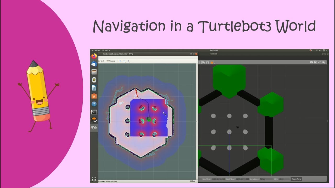 Navigation in a Turtlebot3 world