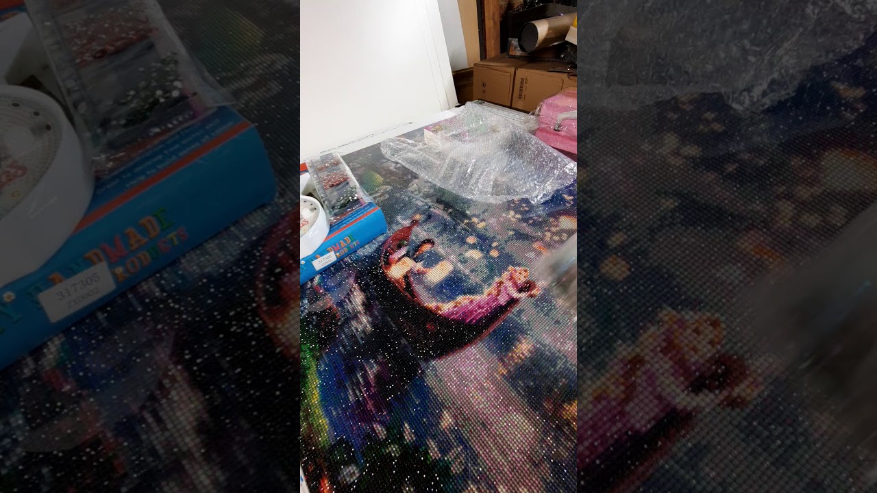 Diamond painting unboxing partenariat new homy