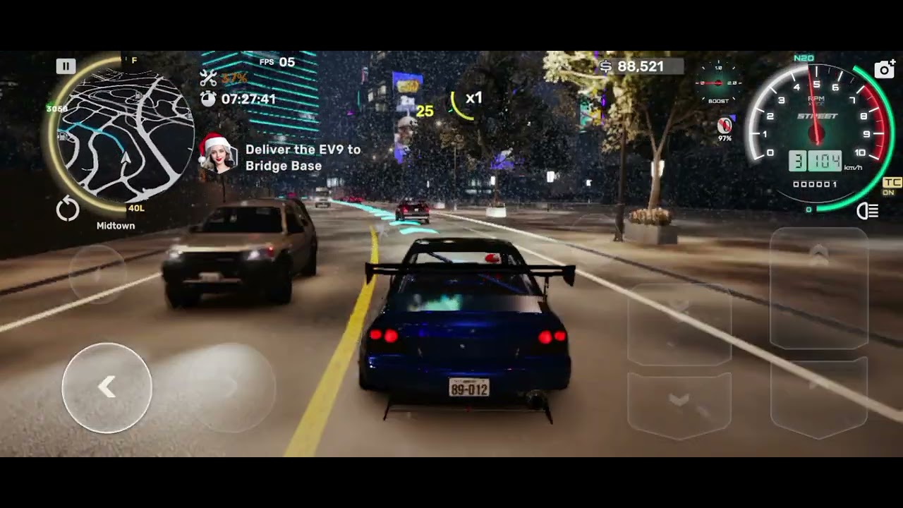 CarX street | Mitsubishi Evo - 9 Dilivery Gameplay - infinix Hot 50i