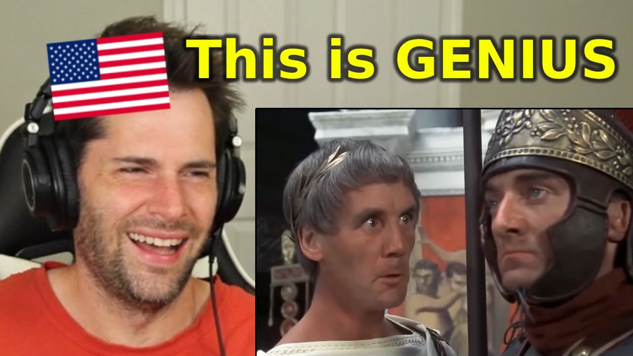 American Reacts to Monty Python 'Biggus Dickus'