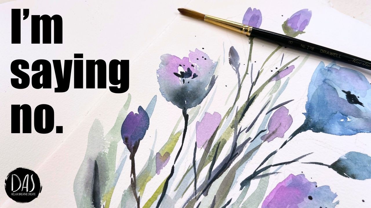 Why I’m Saying NO To All My New Watercolor Supplies Today