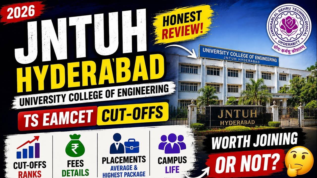 🔥 JNTUH Hyderabad Honest Review 2026 😳 | Placements, Cutoffs & Reality | TS EAMCET