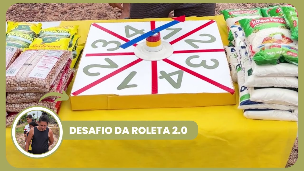 BRINCADEIRA DO INTERIOR 2.0: Quanto mais girar, mais chances você tem de ganhar!