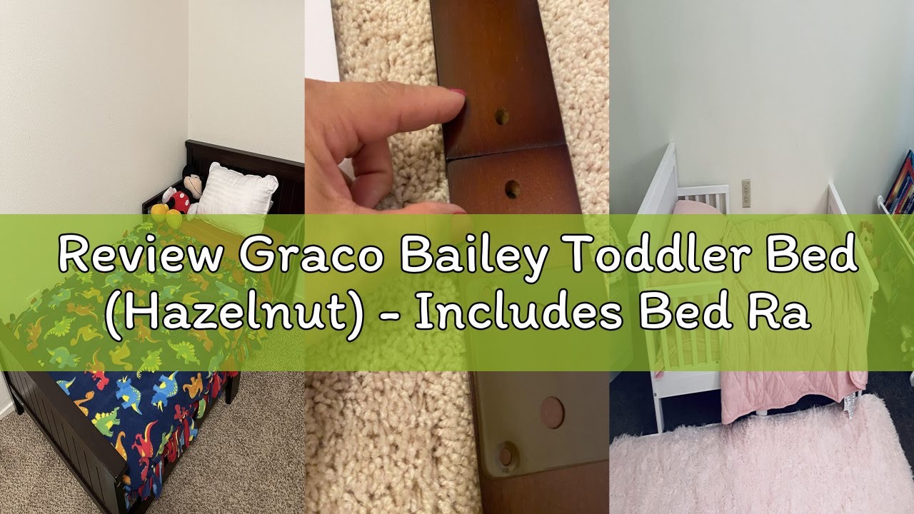 Review Graco Bailey Toddler Bed (Hazelnut) - Includes Bed Rail on Both Sides, Fits Standard-Size Cri