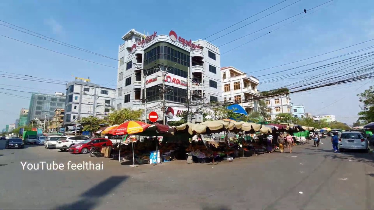 นั่งรถเข้าเมืองมัณฑะเลย์ 2563 Mandalay city Myanmar