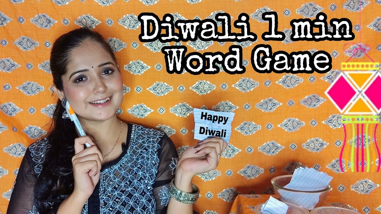 1 min Diwali Word Game for Diwali Party | Fun game with Family and friends