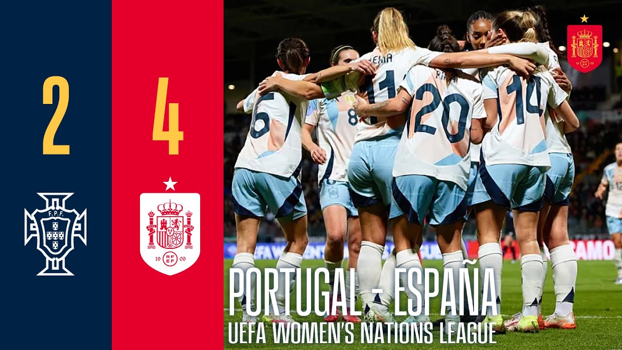 RESUMEN | UEFA Women's Nations League | Portugal 2-4 España | 🔴 SEFUTBOL