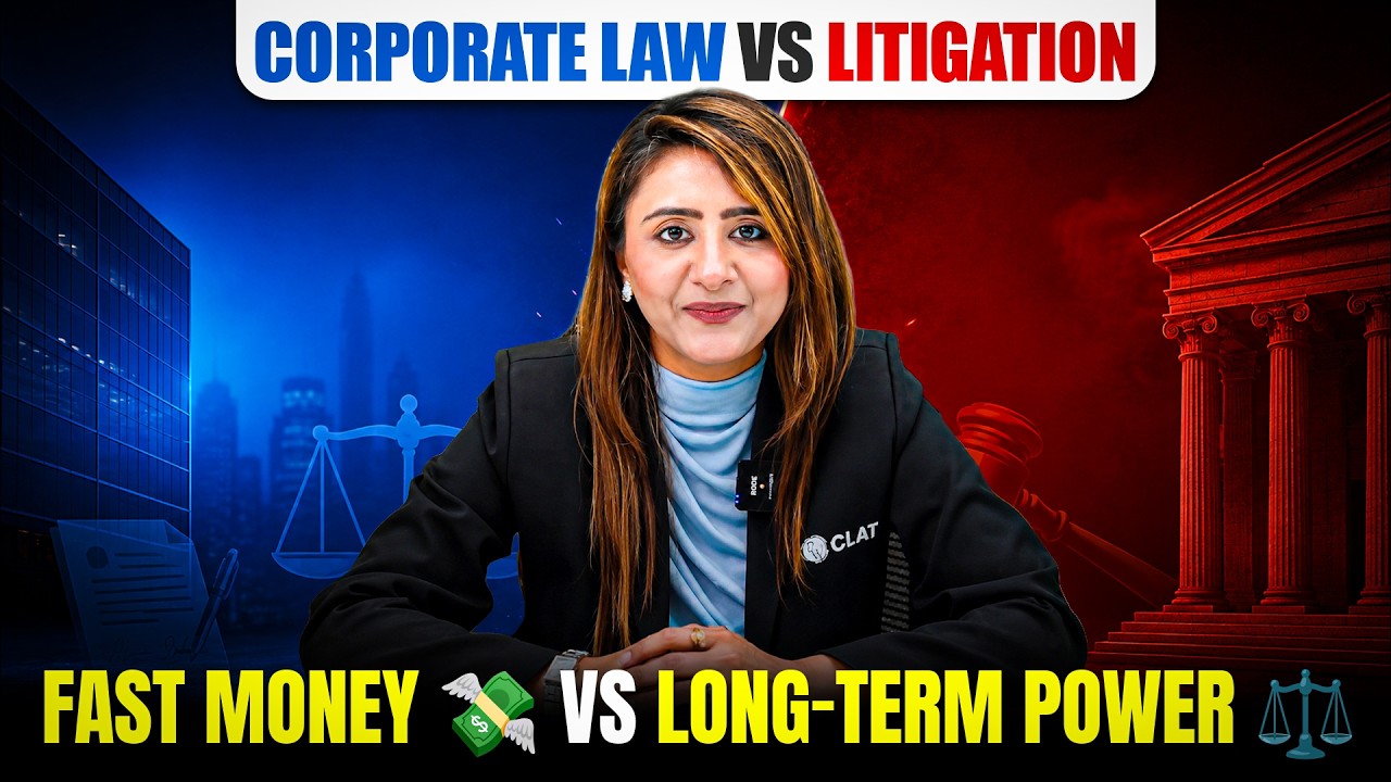 Corporate Law vs Litigation | Salary, Lifestyle, Growth & Career Reality for CLAT Aspirants
