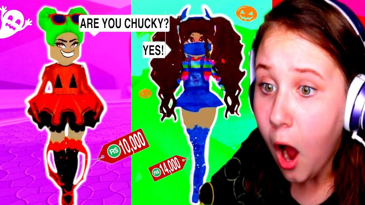 Making Halloween Outfits Cute To Win My Boyfriend Back Challenge!! Roblox Royale High
