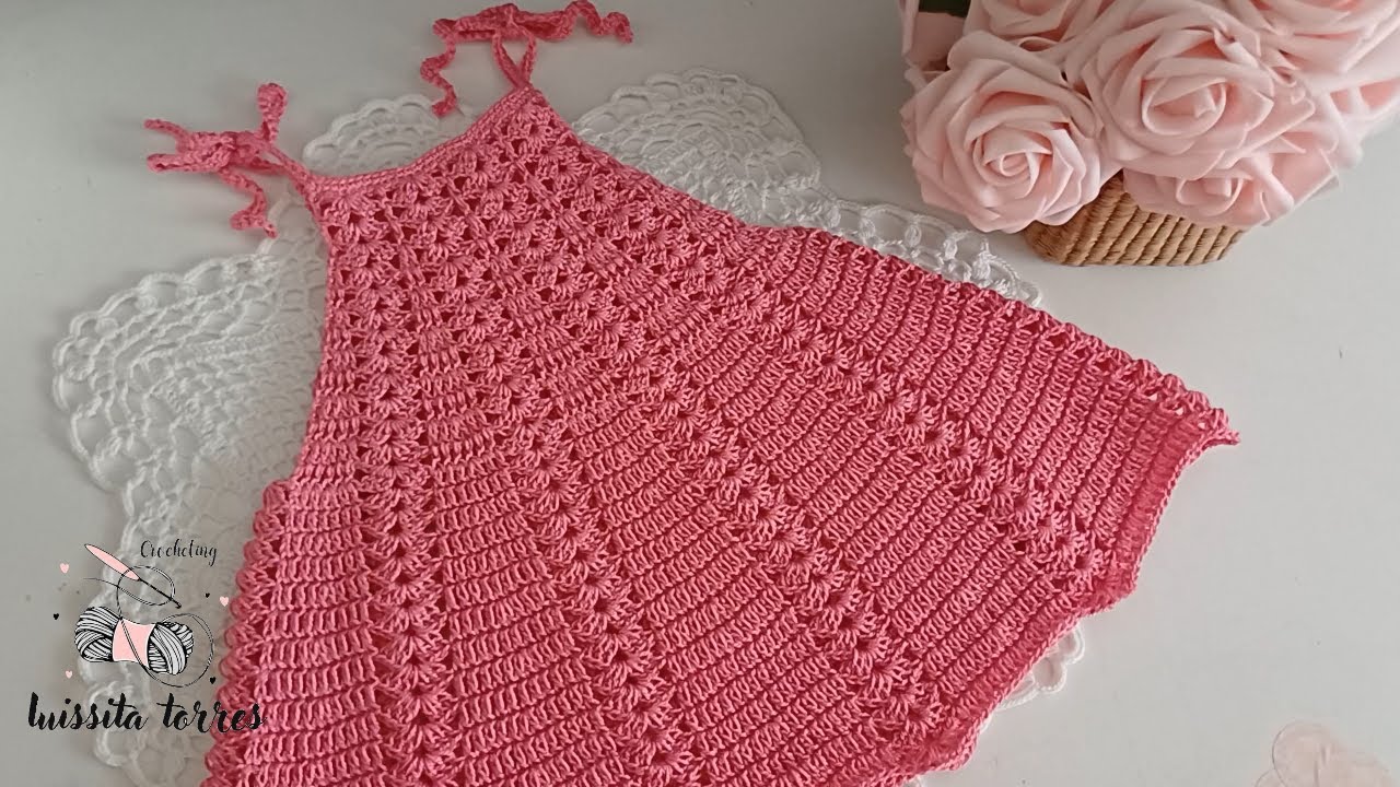 INCREÍBLE CROCHET! Patrón de Ganchillo paso a paso Fácil y Rápido de hacer Vestido para bebé crochet