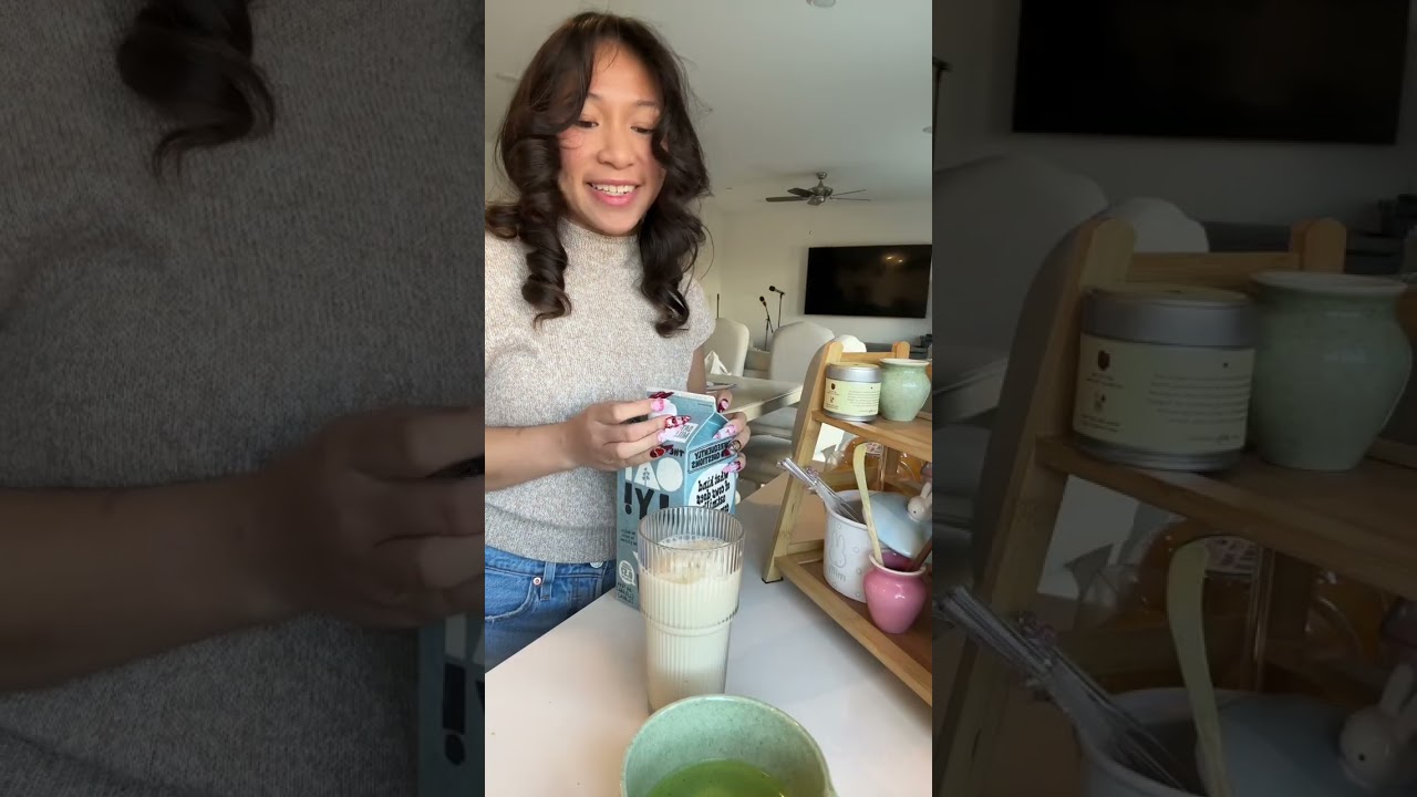 Making a matcha using Nami Matcha Kana ✨🍵 