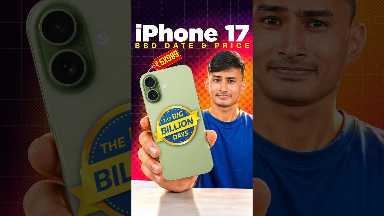 iPhone 17 Price Reveal in Flipkart Big Billion Day Sale 🍎 #Shorts