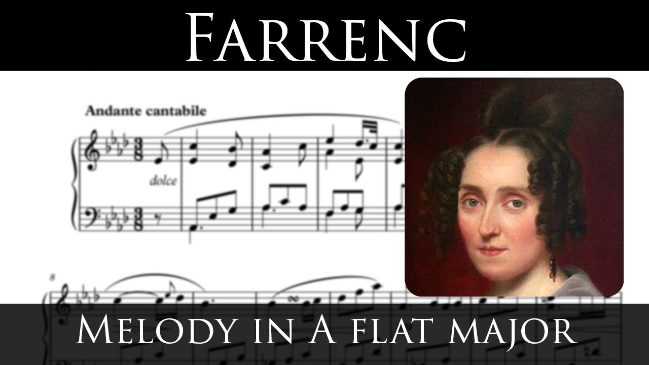Louise Farrenc - Melody in Ab major (sheet music)