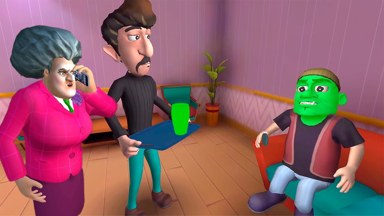 Уровень с печеньем в игре Scary Robber Home Clash Прохождение