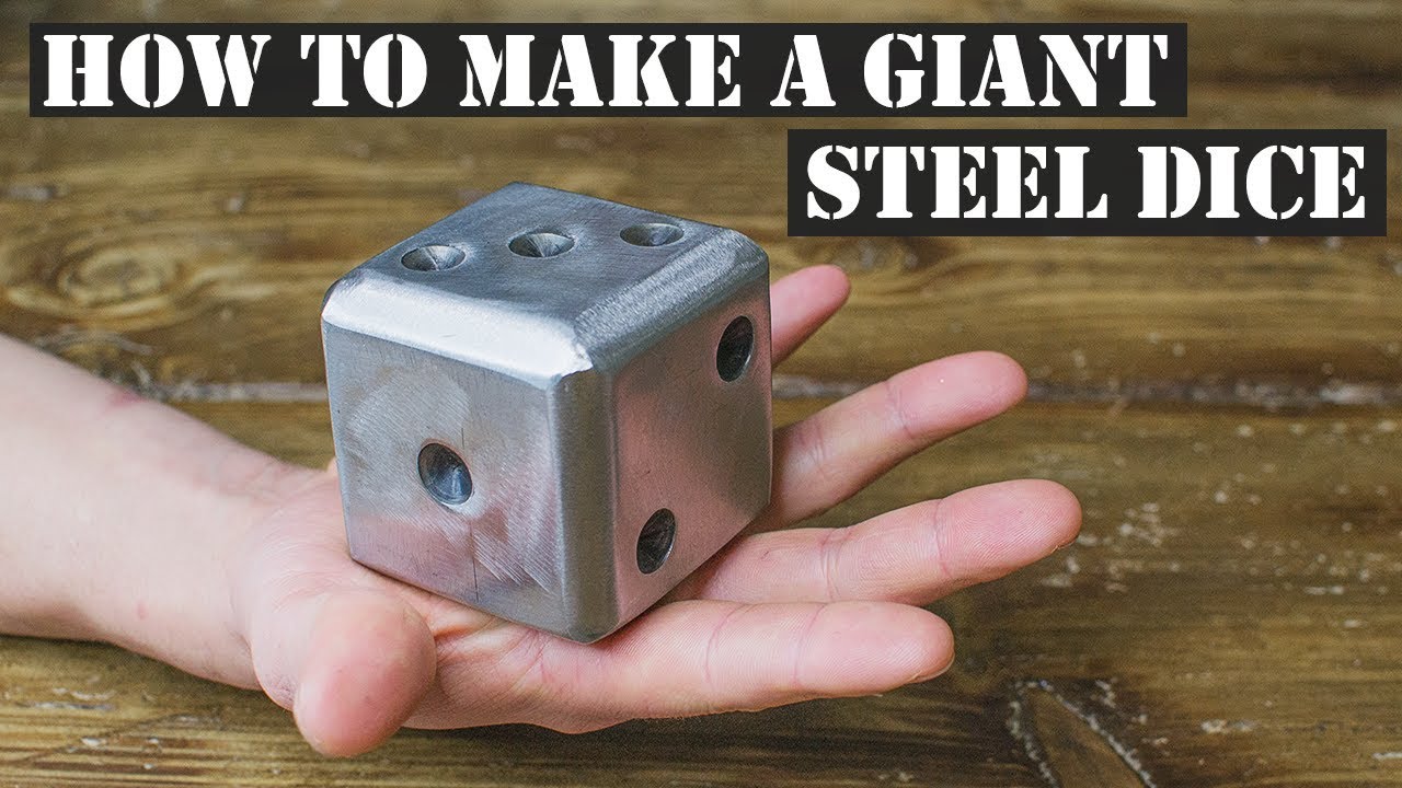 HOW TO FABRICATE A GIANT STEEL DICE. BEGINNERS WELDING PROJECT