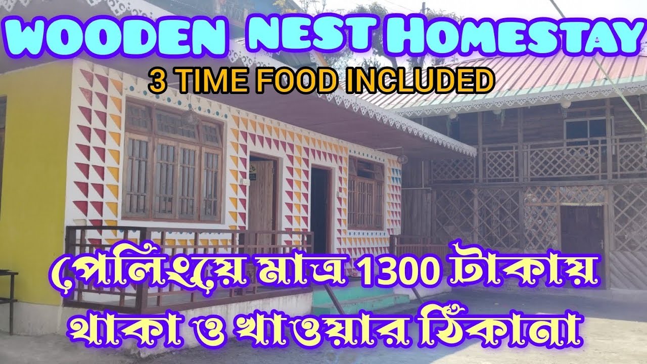 WOODEN NEST HOMESTAY |পেলিংয়ে মাত্র 1300/-টাকায় থাকা-খাওয়া নিয়ে দারুন হোমস্টে|BUDGET HOMESTAY