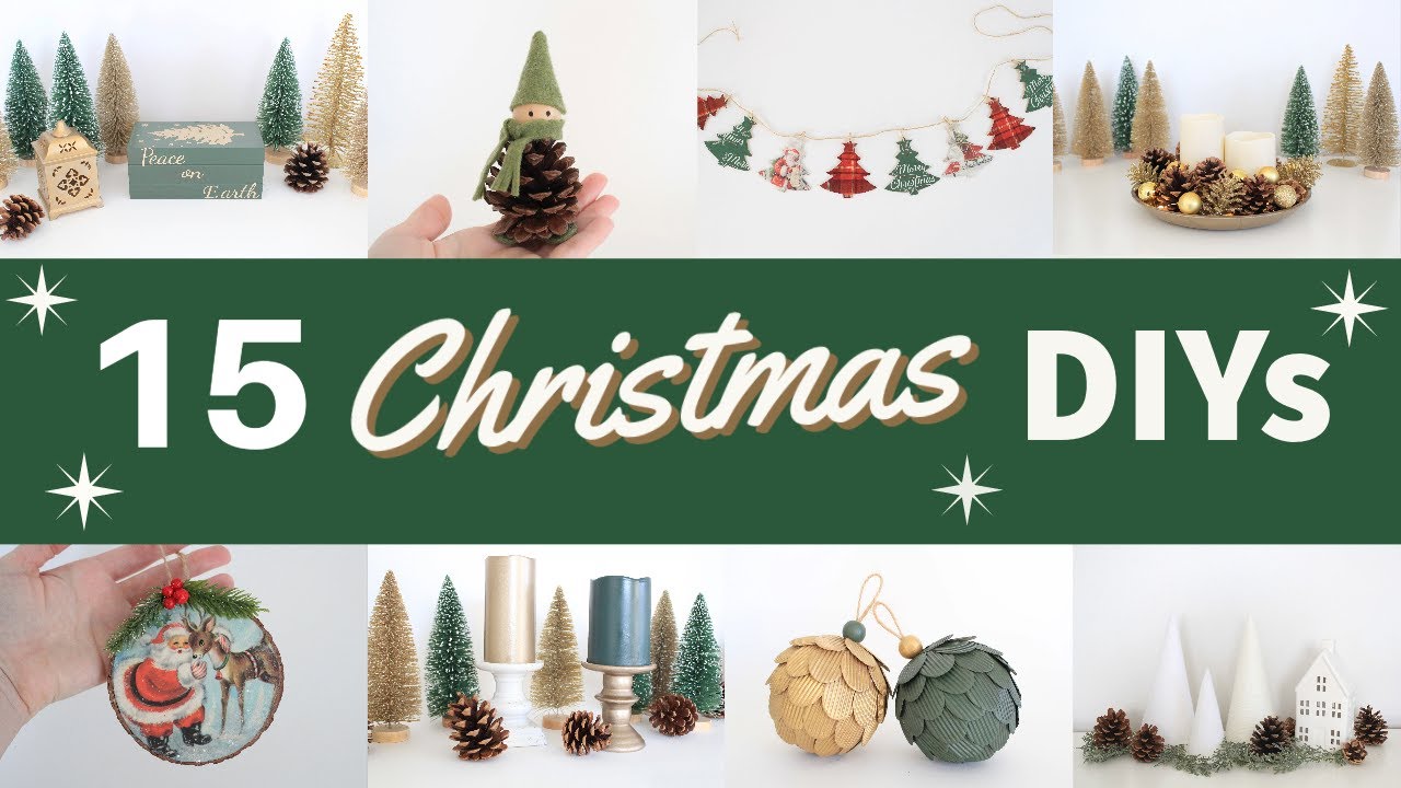 *15 SUPER EASY* Christmas DIYs | Christmas Crafts | Dollar Tree DIYs